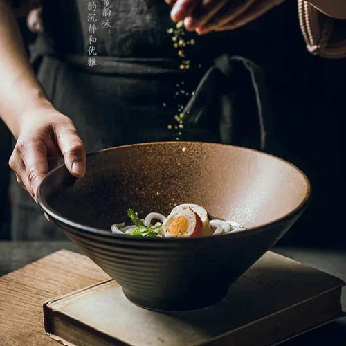 Handcrafted Ceramic Ramen Bowl – Japanese Style