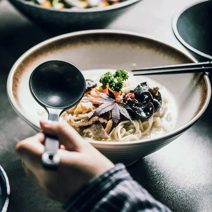 Handcrafted Ceramic Ramen Bowl – Japanese Style