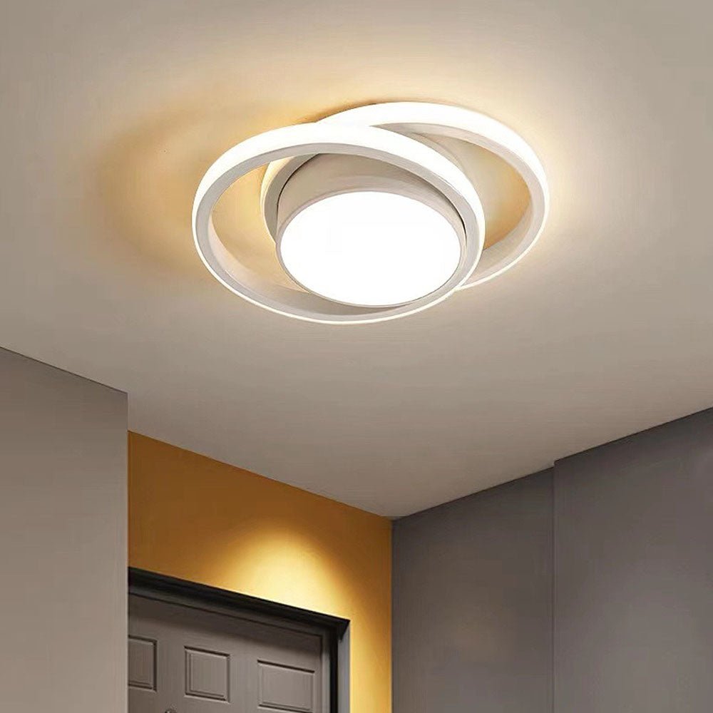 Double Ring LED Ceiling Light - Modern Minimalist Lighting Fixture