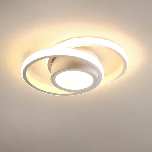 Double Ring LED Ceiling Light - Modern Minimalist Lighting Fixture