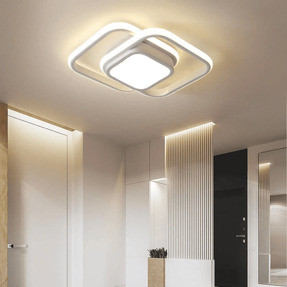 Double Ring LED Ceiling Light - Modern Minimalist Lighting Fixture