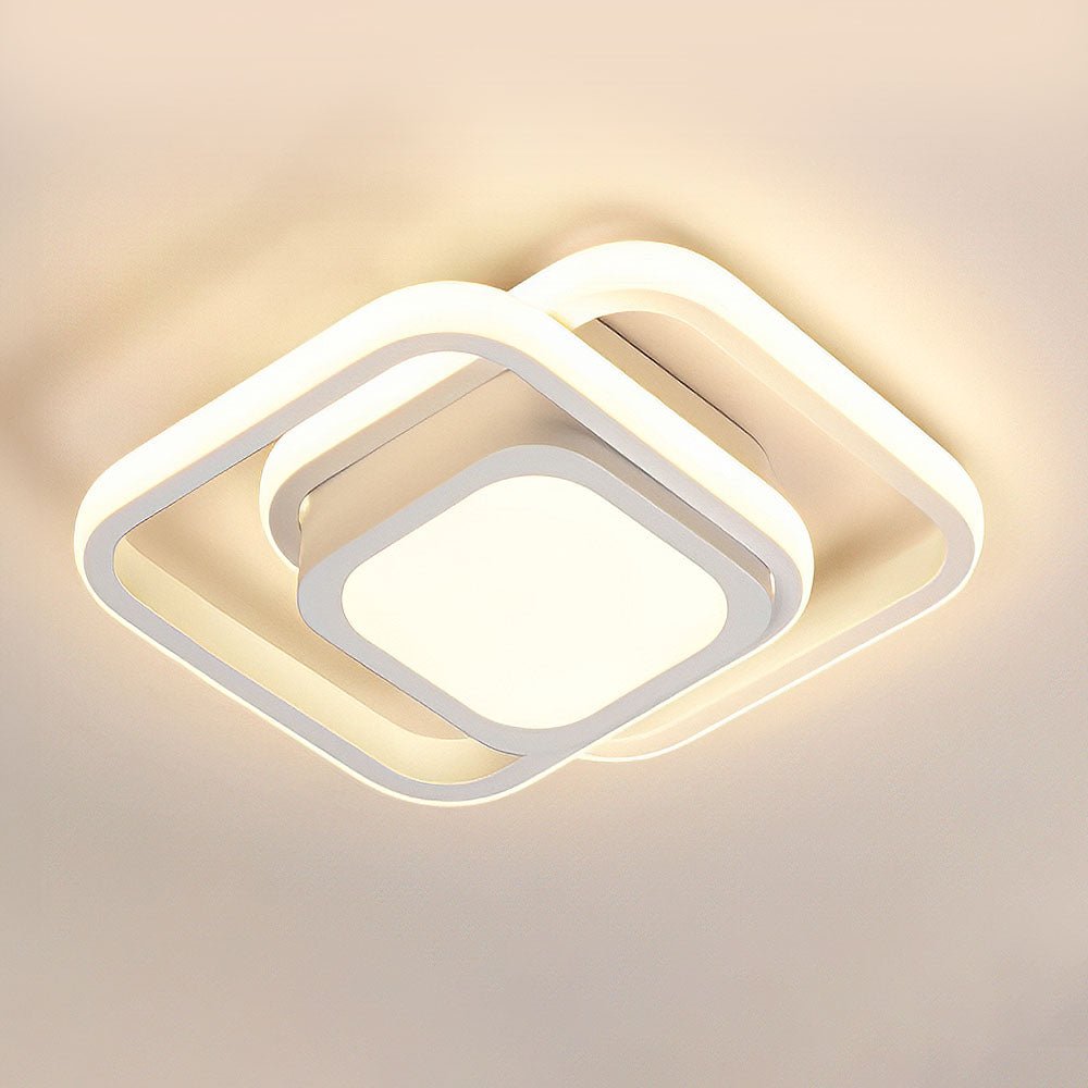 Double Ring LED Ceiling Light - Modern Minimalist Lighting Fixture