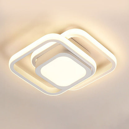 Double Ring LED Ceiling Light - Modern Minimalist Lighting Fixture