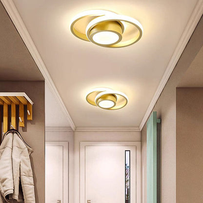 Double Ring LED Ceiling Light - Modern Minimalist Lighting Fixture