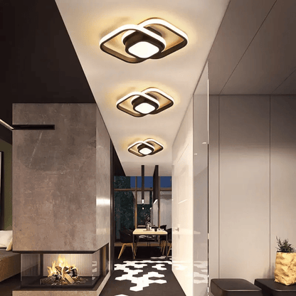 Double Ring LED Ceiling Light - Modern Minimalist Lighting Fixture