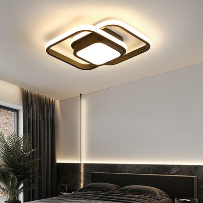 Double Ring LED Ceiling Light - Modern Minimalist Lighting Fixture