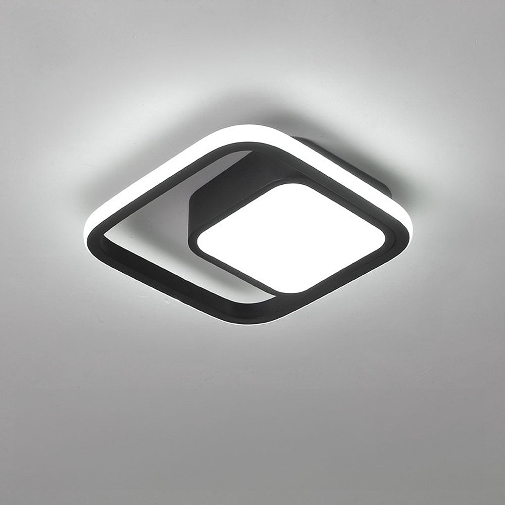 Double Ring LED Ceiling Light - Modern Minimalist Lighting Fixture