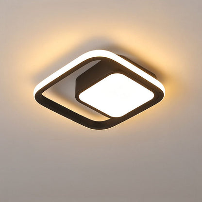 Double Ring LED Ceiling Light - Modern Minimalist Lighting Fixture