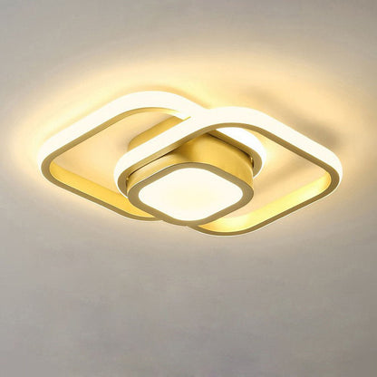 Double Ring LED Ceiling Light - Modern Minimalist Lighting Fixture