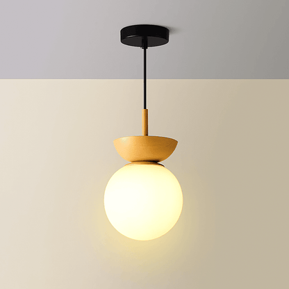 Wooden Pendant Light - Elegant Japanese Zen Design