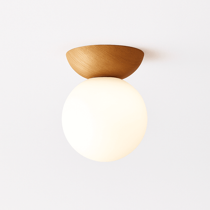 Wooden Pendant Light - Elegant Japanese Zen Design