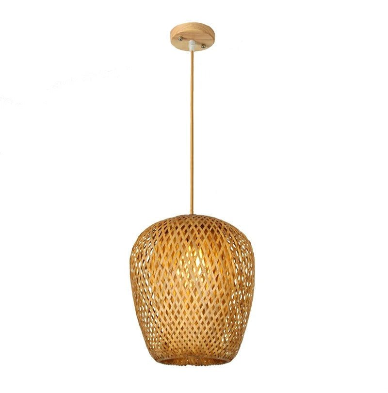 Handcrafted Bamboo Pendant Light – Stylish Oriental Ambient Fixture