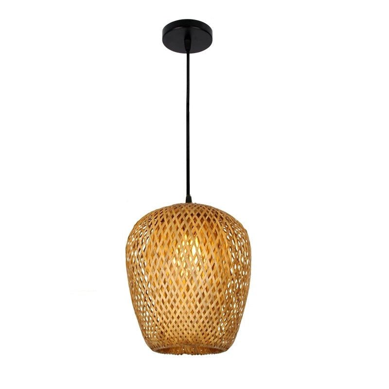 Handcrafted Bamboo Pendant Light – Stylish Oriental Ambient Fixture