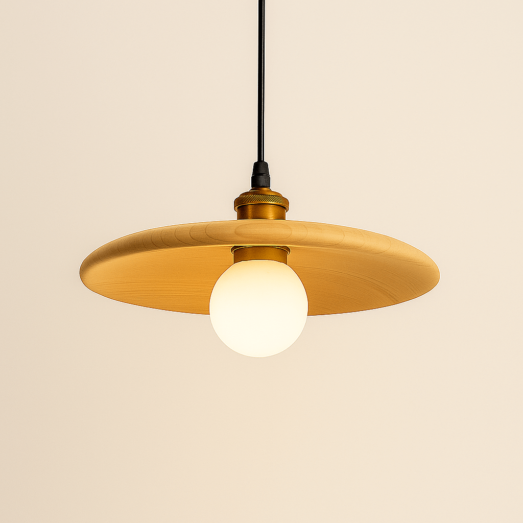 Wooden Pendant Light – Natural Style Illumination