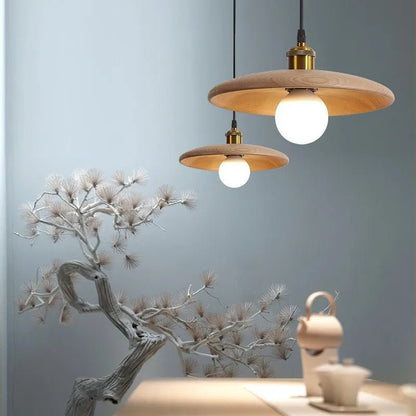 Wooden Pendant Light – Natural Style Illumination