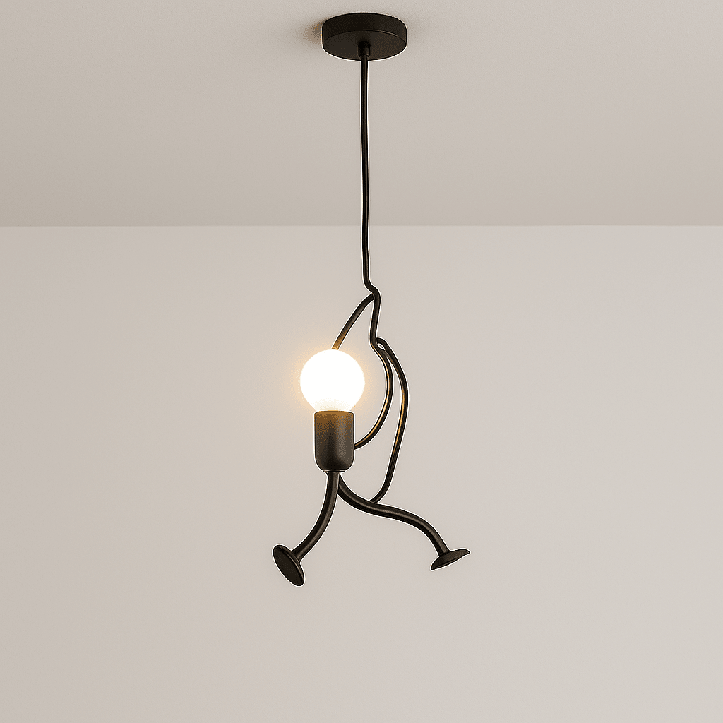 Retro Pendant Light - Decorative Iron Finish with Mounting