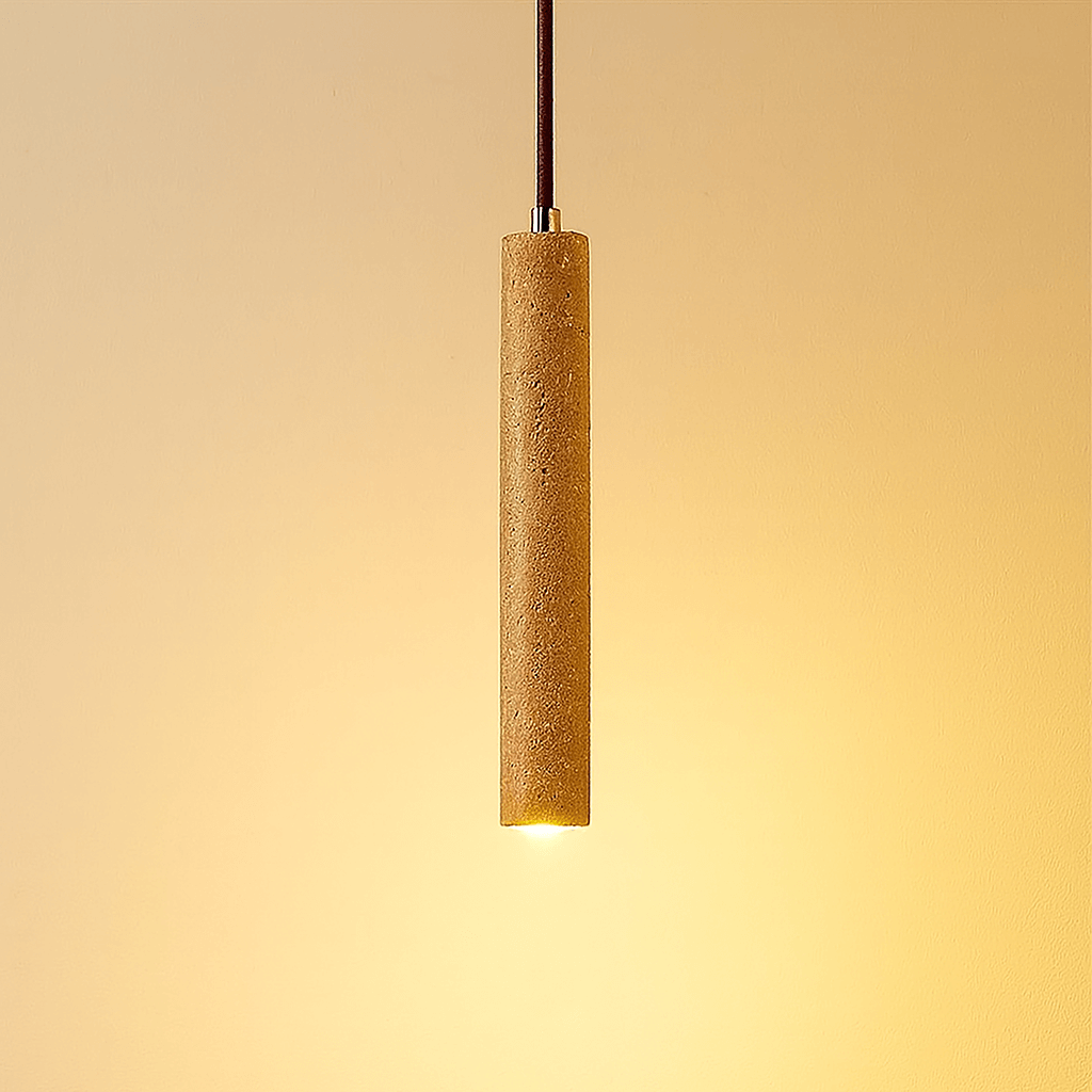 Minimalist LED Chandelier in Travertine Design - Pendant Lamp