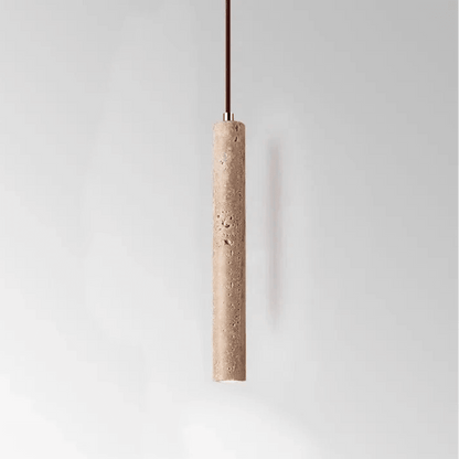 Minimalist LED Chandelier in Travertine Design - Pendant Lamp
