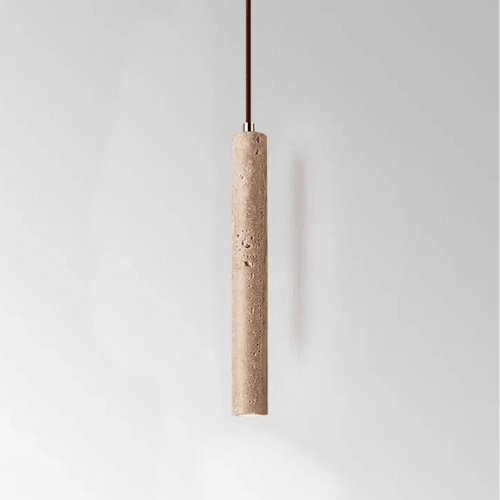 Minimalist LED Chandelier in Travertine Design - Pendant Lamp