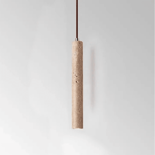 Minimalist LED Chandelier in Travertine Design - Pendant Lamp