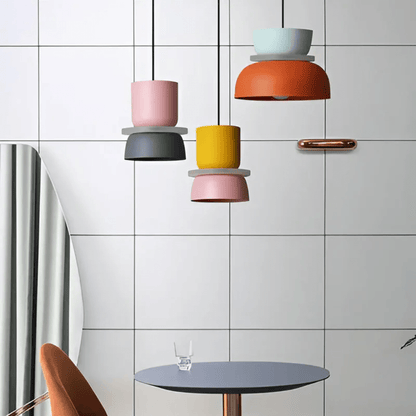 Colorful Macaron LED Pendant Light Fixture