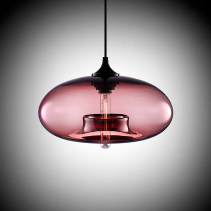 Colored Glass Pendant Light - Modern Hanging Design