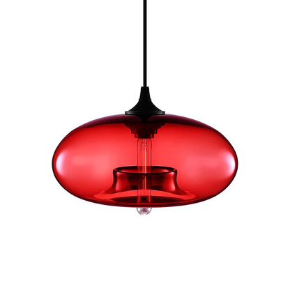 Colored Glass Pendant Light - Modern Hanging Design