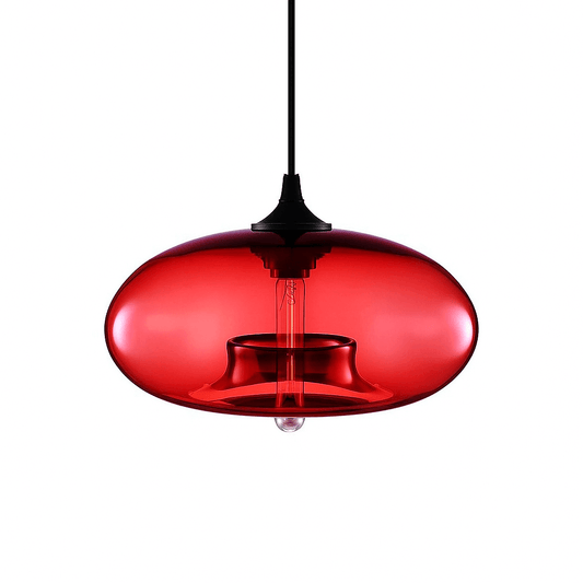 Colored Glass Pendant Light - Modern Hanging Design