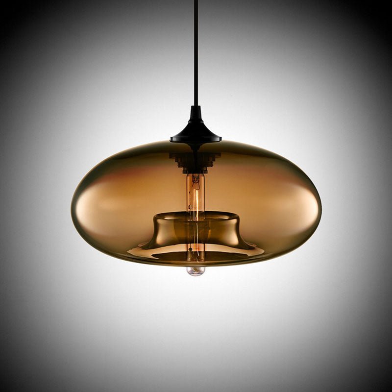 Colored Glass Pendant Light - Modern Hanging Design