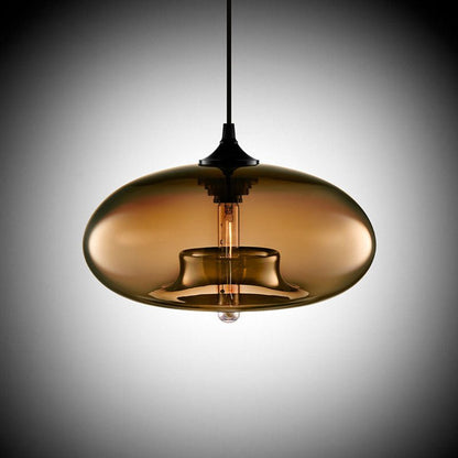 Colored Glass Pendant Light - Modern Hanging Design