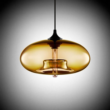 Colored Glass Pendant Light - Modern Hanging Design