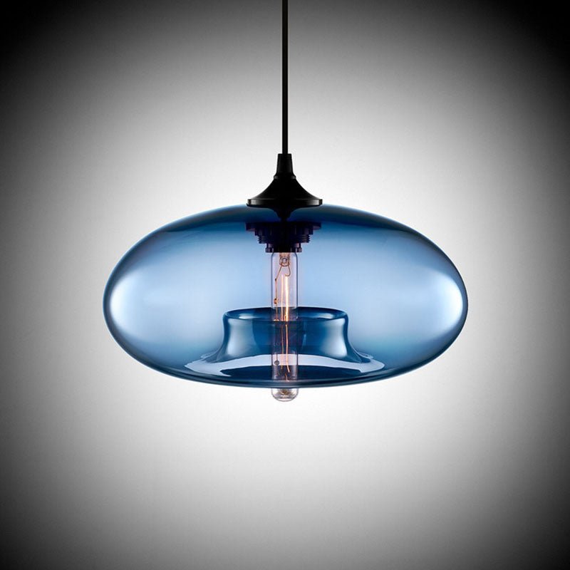 Colored Glass Pendant Light - Modern Hanging Design