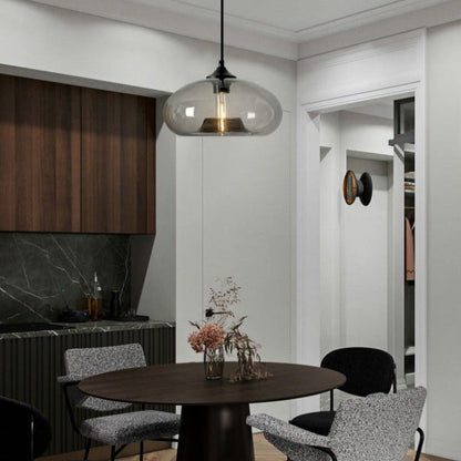 Colored Glass Pendant Light - Modern Hanging Design