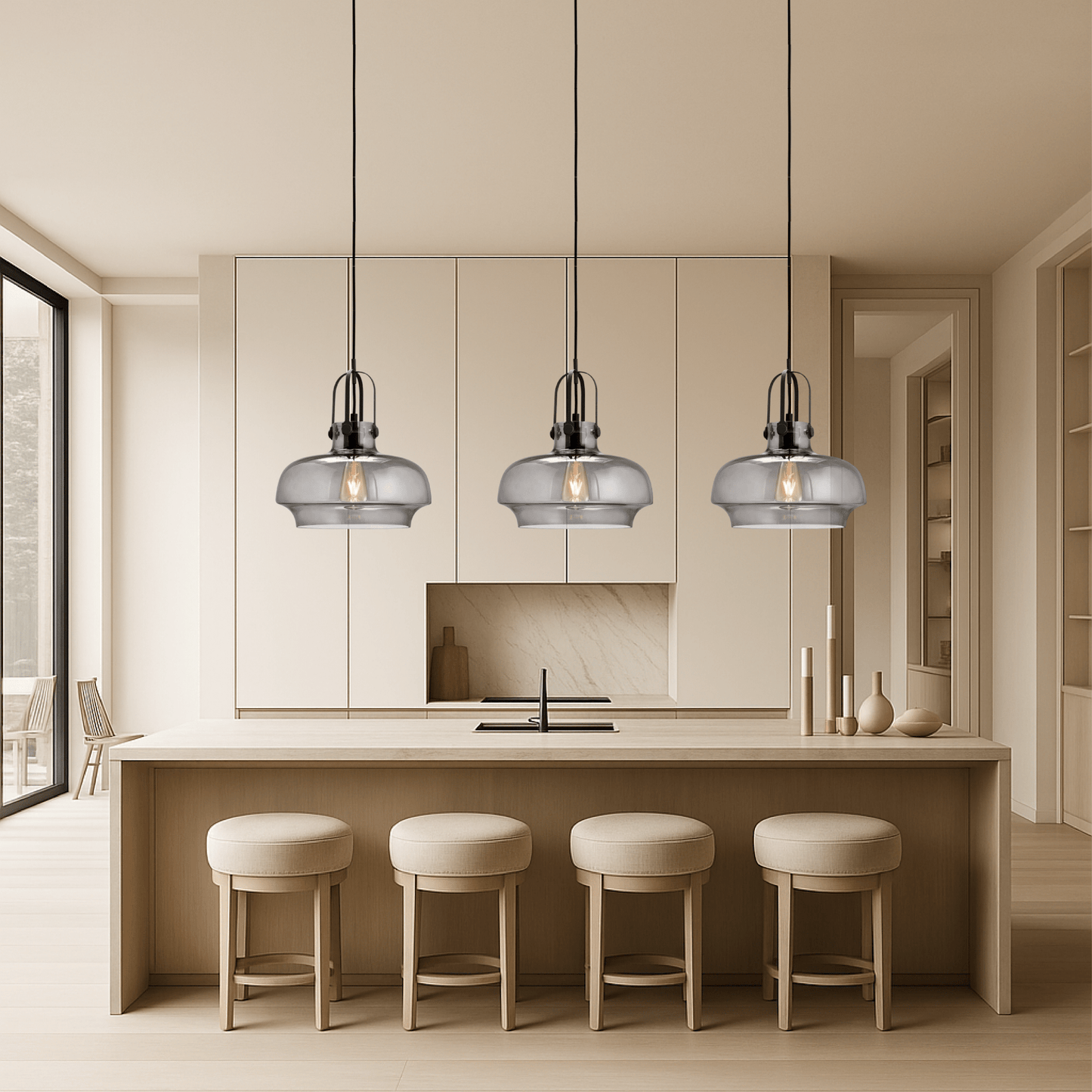 Modern Industrial-Style LED Pendant Light