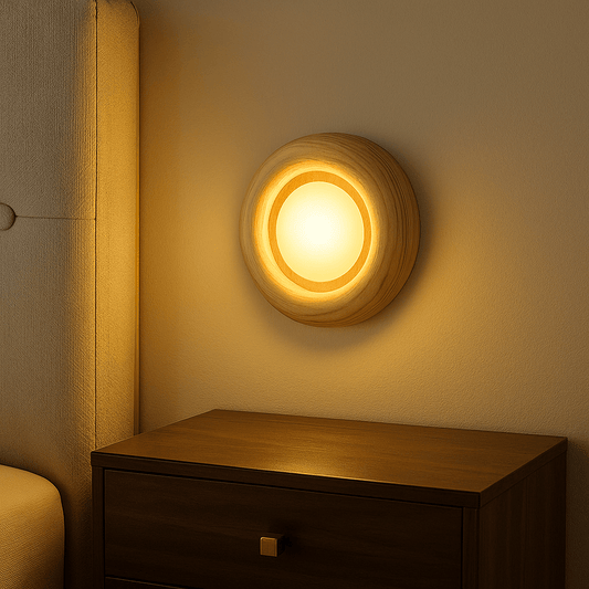 Wooden Wall Lamp – Minimalist Design Ideal for Cozy Spaces