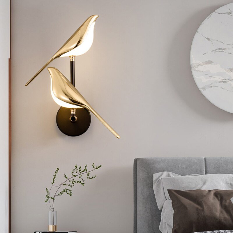 Contemporary Bird-Shaped Wall Light - Stylish Designer Illumination