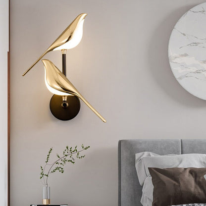 Contemporary Bird-Shaped Wall Light - Stylish Designer Illumination