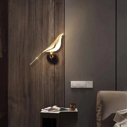 Contemporary Bird-Shaped Wall Light - Stylish Designer Illumination