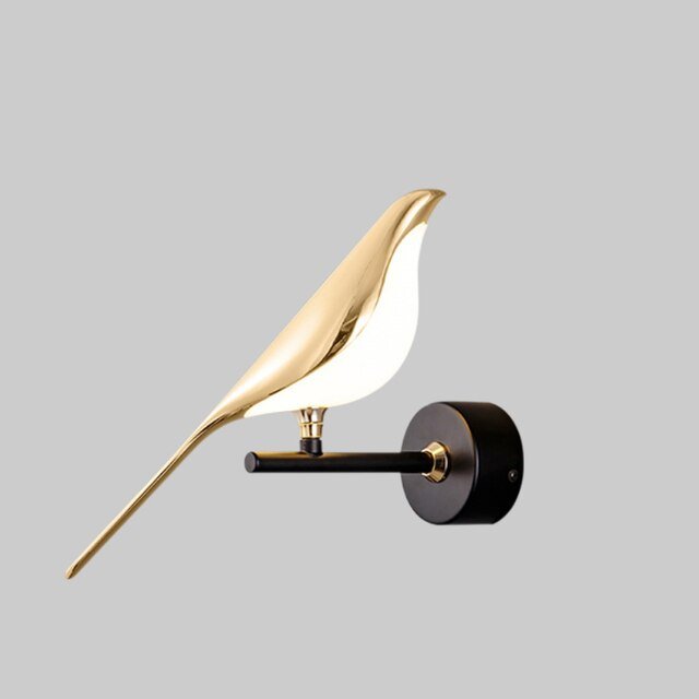Contemporary Bird-Shaped Wall Light - Stylish Designer Illumination