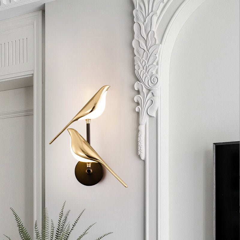 Contemporary Bird-Shaped Wall Light - Stylish Designer Illumination