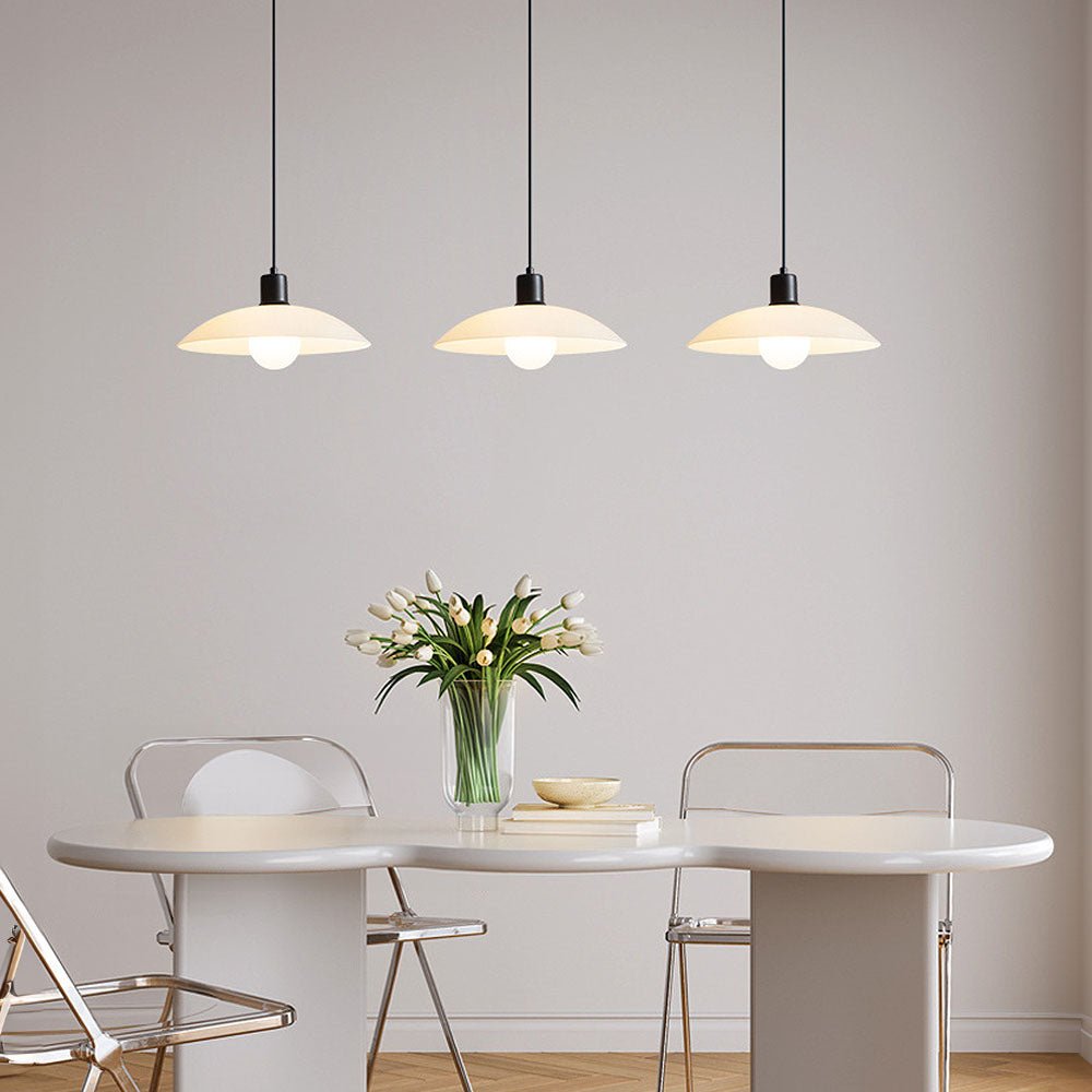 Minimalist Pendant Light - Elegant White Glass Design