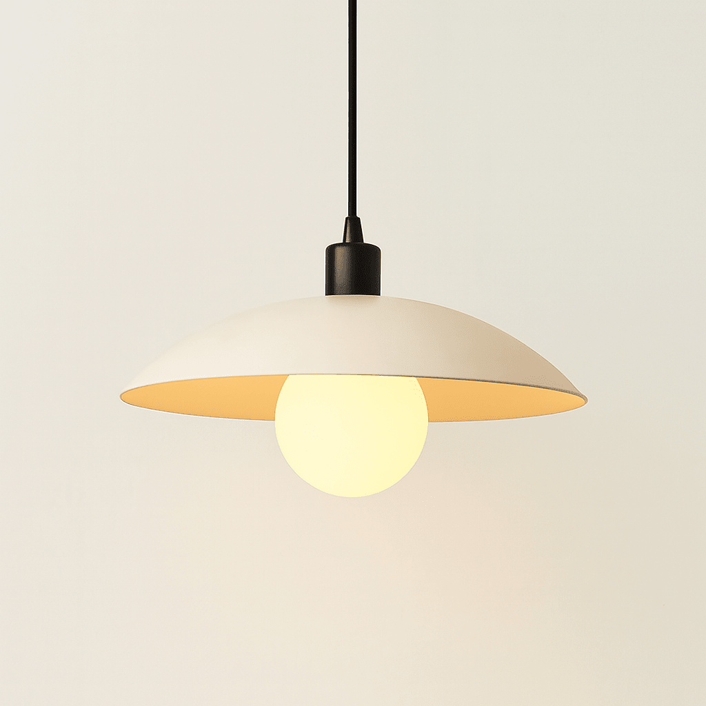 Minimalist Pendant Light - Elegant White Glass Design