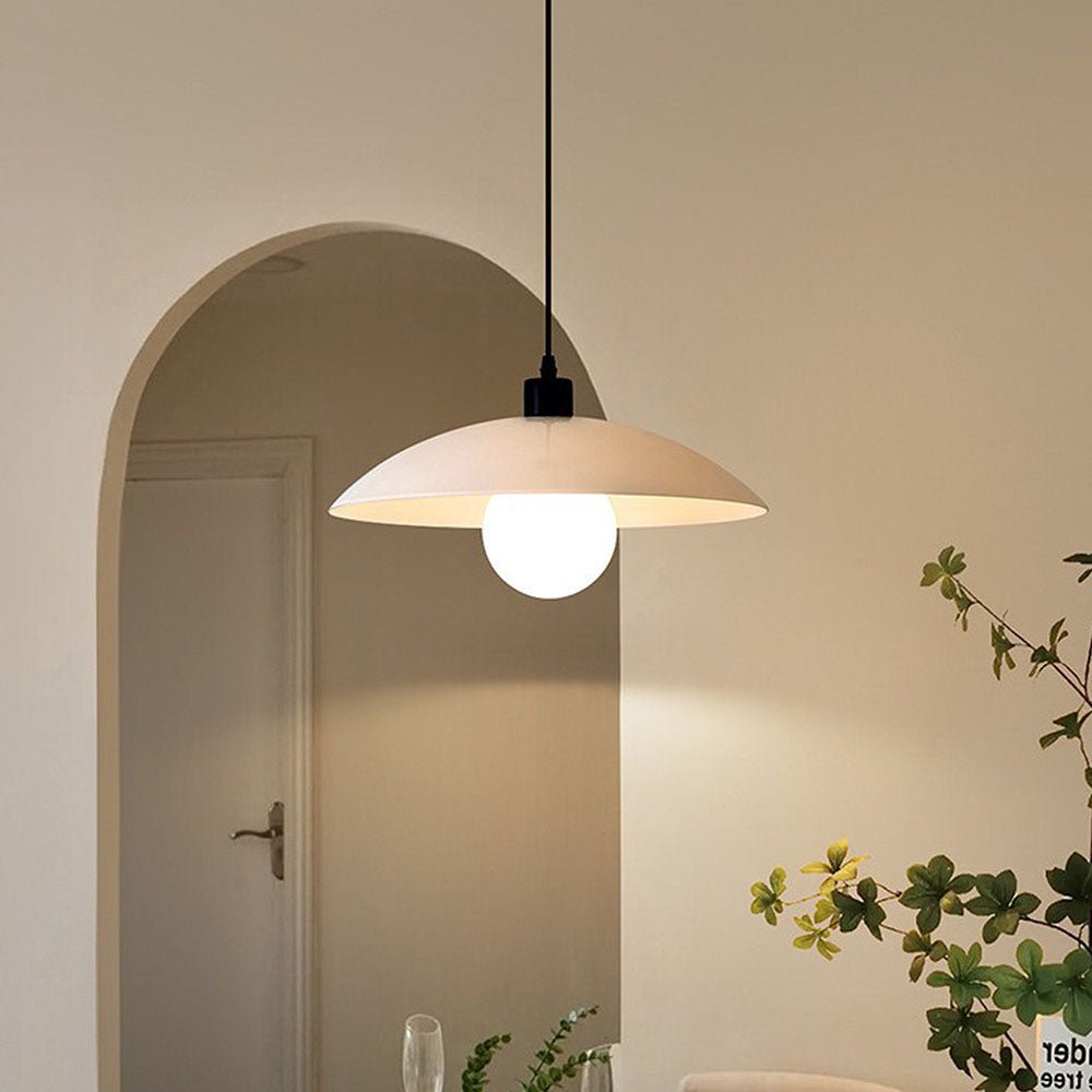 Minimalist Pendant Light - Elegant White Glass Design