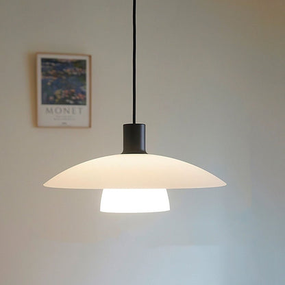 Minimalist Pendant Light - Elegant White Glass Design