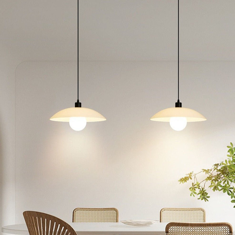 Minimalist Pendant Light - Elegant White Glass Design