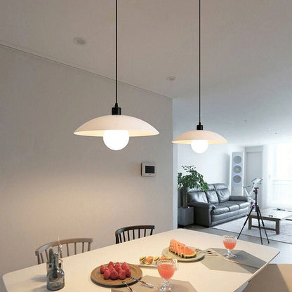 Minimalist Pendant Light - Elegant White Glass Design