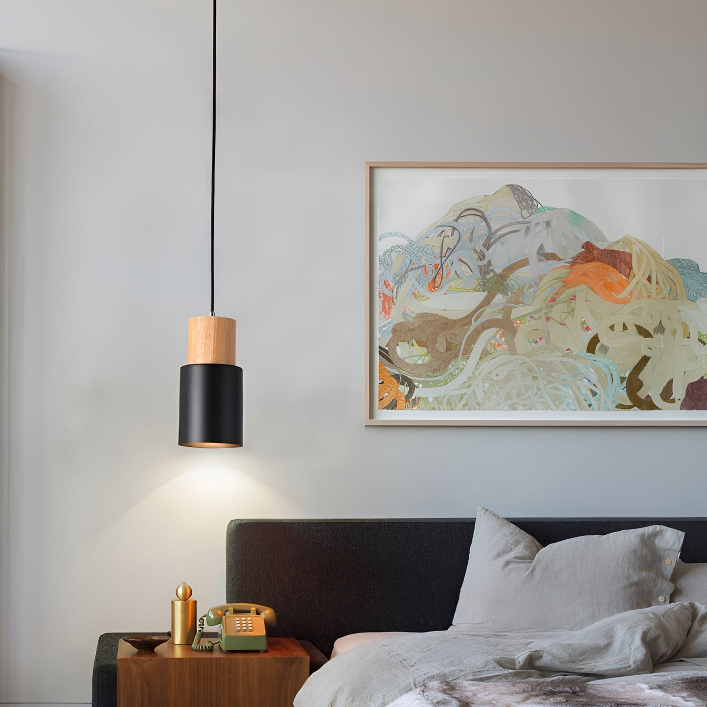 Minimalist Aluminum Pendant Light for Contemporary Living Areas