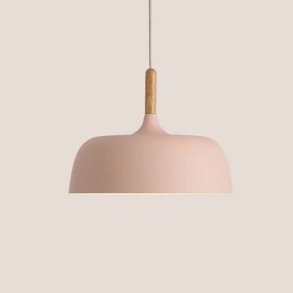 Nordic Style Pendant Light - Modern Design with Warm Wood Finish