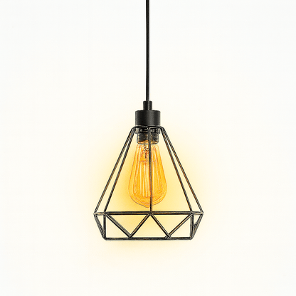 Geometric Pendant Light - Industrial Style Lighting Fixture