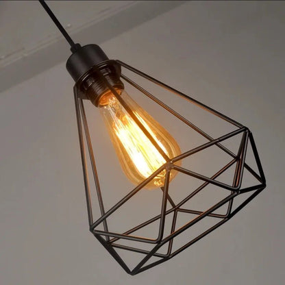 Geometric Pendant Light - Industrial Style Lighting Fixture